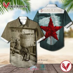 Guns N' Roses Band Chinese Democracy Album Hawaiian Shirt, Best Gift For Music Lovers Vesles2014S