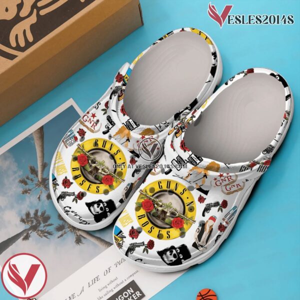 Guns N Roses Band Music Crocs Crocband Clogs Shoes, Unique Gifts For Fans - Vesles2014S 2