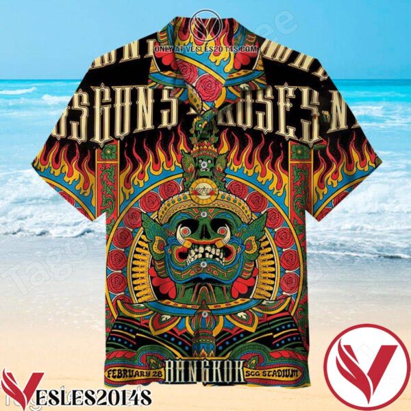 Guns N’ Roses Bangkok Hawaiian Shirt, Unique Gifts For Friends - Vesles2014S 1