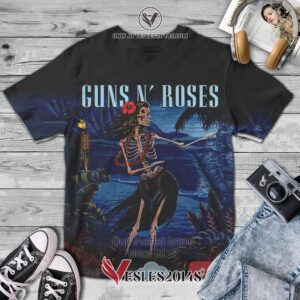 Guns N' Roses Dancing Skeletons Album 3D Shirt, Unique Gifts For Music Lovers - Vesles2014S