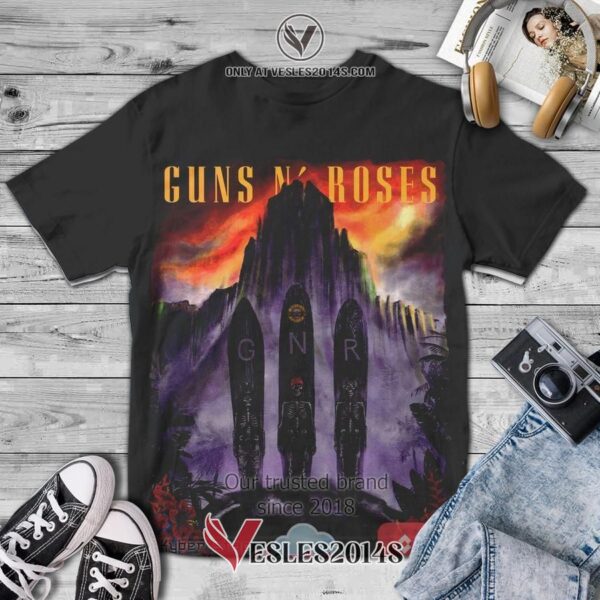 Guns N' Roses GRN Album 3D Shirt, Unique Gifts For Music Lovers - Vesles2014S