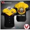 Guns N' Roses Gun N Roses Casual Hawaiian Shirt, Best Gifts For Summer Vesles2014S