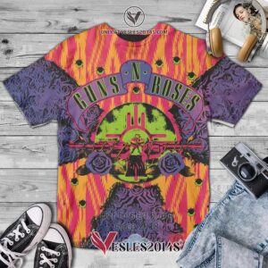 Guns N' Roses Guns Flower Album 3D Shirt, Unique Gifts For Music Lovers - Vesles2014S