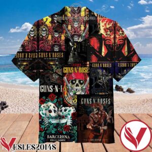 Guns N’ Roses Hawaiian Shirt, Unique Gifts For Friends - Vesles2014S 1