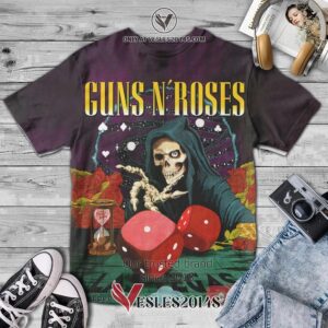 Guns N' Roses Las Vegas Album 3D Shirt, Unique Gifts For Music Lovers - Vesles2014S