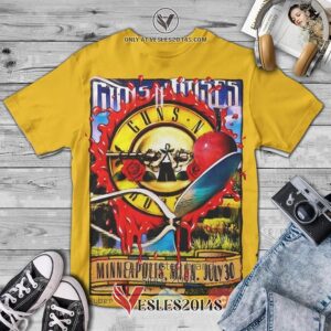 Guns N' Roses Minneapolis, Minn, July 30 Album 3D Shirt, Unique Gifts For Music Lovers - Vesles2014S
