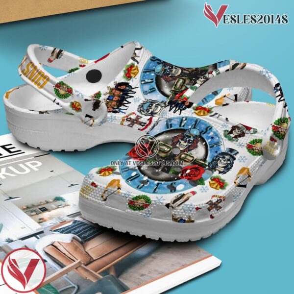 Guns N’ Roses Music Crocs Crocband Clogs Shoes, Unique Gifts For Fans Style 1 - Vesles2014S 2
