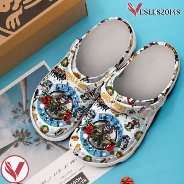 Guns N’ Roses Music Crocs Crocband Clogs Shoes, Unique Gifts For Fans Style 1 - Vesles2014S 3