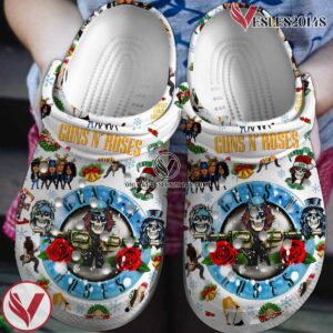Guns N’ Roses Music Crocs Crocband Clogs Shoes, Unique Gifts For Fans Style 1 - Vesles2014S