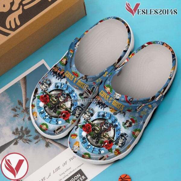 Guns N’ Roses Music Crocs Crocband Clogs Shoes, Unique Gifts For Fans Style 3 - Vesles2014S 3