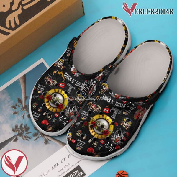 Guns N’ Roses Music Crocs Crocband Clogs Shoes, Unique Gifts For Fans Style 4 - Vesles2014S 3