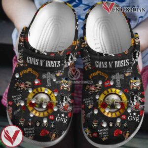 Guns N’ Roses Music Crocs Crocband Clogs Shoes, Unique Gifts For Fans Style 4 - Vesles2014S