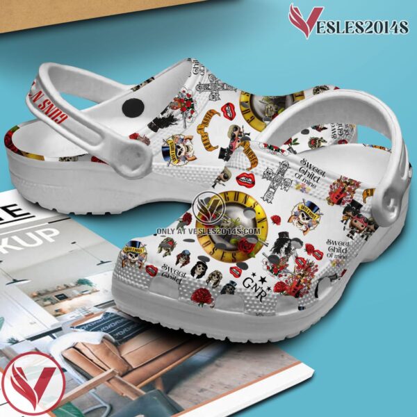 Guns N’ Roses Music Crocs Crocband Clogs Shoes, Unique Gifts For Fans Style 5 - Vesles2014S 2