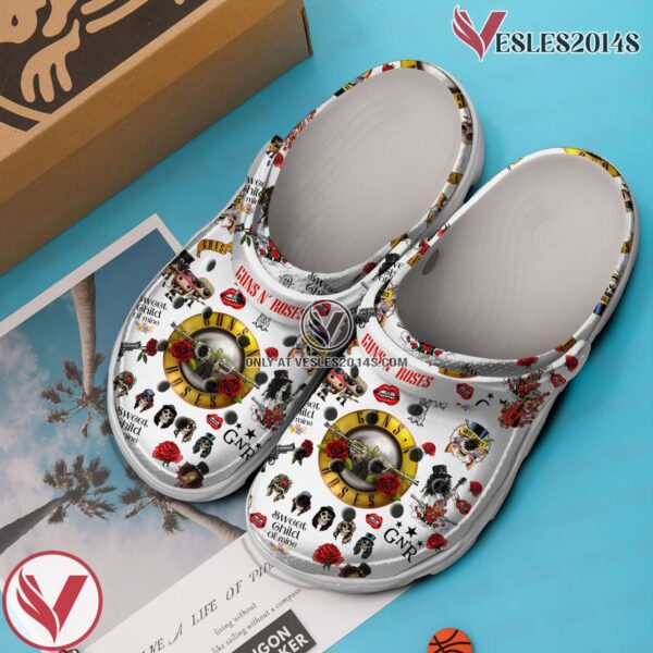 Guns N’ Roses Music Crocs Crocband Clogs Shoes, Unique Gifts For Fans Style 5 - Vesles2014S 3