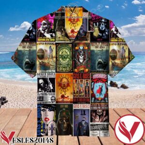 Guns N’ Roses Poster Hawaiian Shirt, Unique Gifts For Friends - Vesles2014S 1