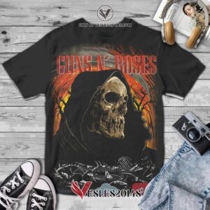 Guns N' Roses Skull Album 3D Shirt, Unique Gifts For Music Lovers - Vesles2014S