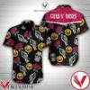 Guns N’ Roses Sugar Skull Rose Black Hawaiian Shirt, Unique Gifts For Friends - Vesles2014S 1