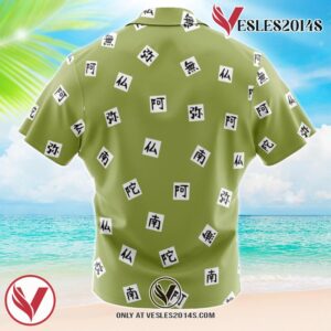 Gyomei Himejema Demon Slayer Hawaiian Button Up Shirt, Perfect Gifts For Anime Lovers - Vesles2014S 1