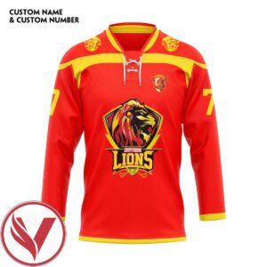 H.P Gry Hockey Team Custom Name Custom Number Hockey Jersey, Trending Gifts For Fans - Vesles2014s