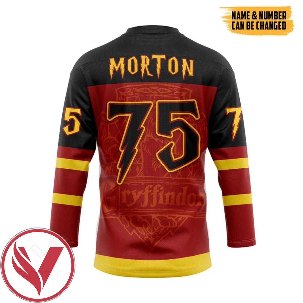 H.P Gryffindor Custom Name Custom Number Hockey Jersey, Trending Gifts For Fans - Vesles2014s 1