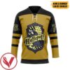 H.P Hufflepuff Custom Name Custom Number Hockey Jersey, Trending Gifts For Fans - Vesles2014s