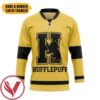 H.P Hufflepuff House Custom Name Custom Number Hockey Jersey, Trending Gifts For Fans - Vesles2014s