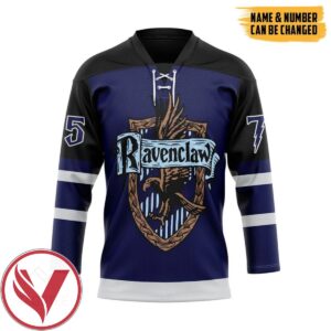H.P Ravenclaw Custom Name Custom Number Hockey Jersey, Trending Gifts For Fans - Vesles2014s