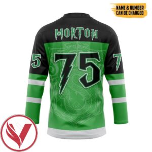 H.P Slytherin Custom Name Custom Number Hockey Jersey, Trending Gifts For Fans - Vesles2014s 1
