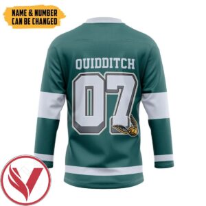 H.P Slytherin House Custom Name Custom Number Hockey Jersey, Trending Gifts For Fans - Vesles2014s 1