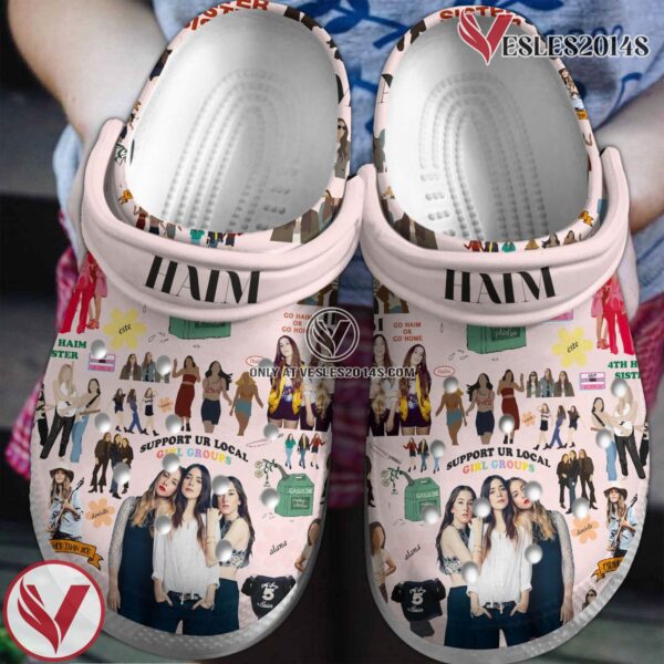 HAIM Music Crocs Crocband Clogs Shoes, Unique Gifts For Fans Style 1 - Vesles2014S
