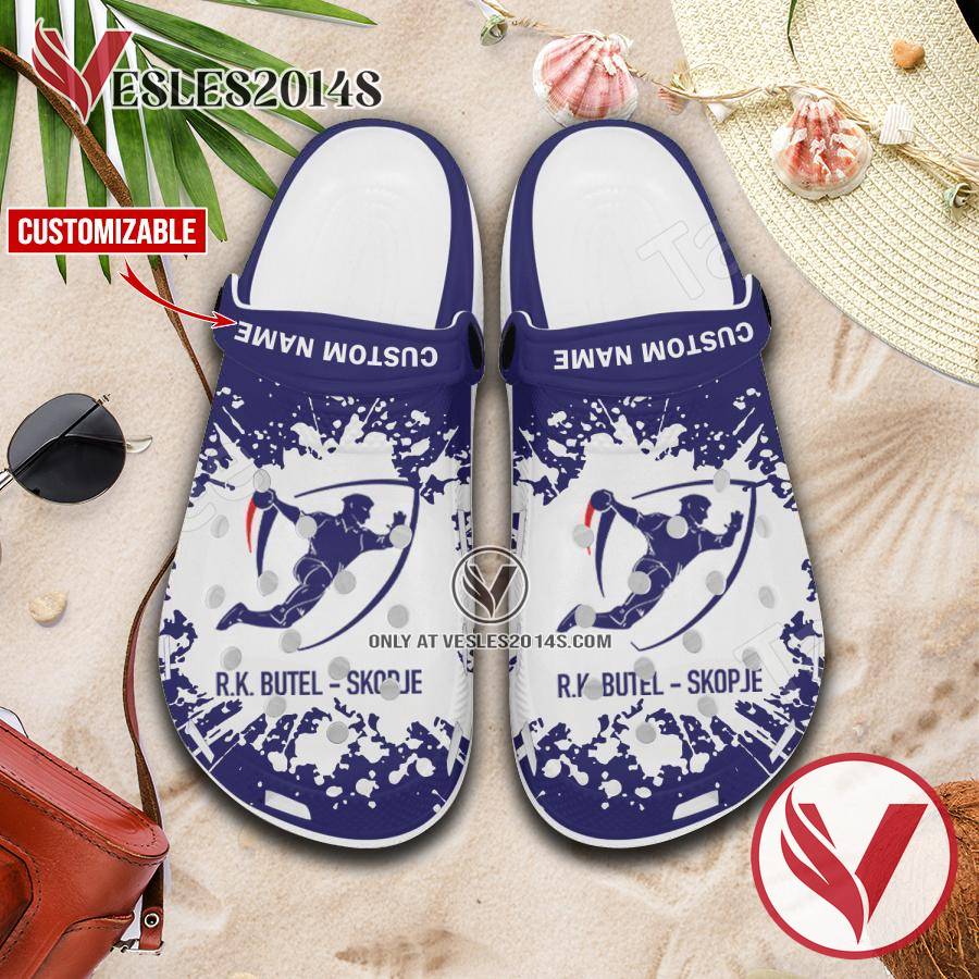 HC Butel Skopje Handball Logo Custom Crocs, Unique Footwear For Fans - Vesles2014S 1