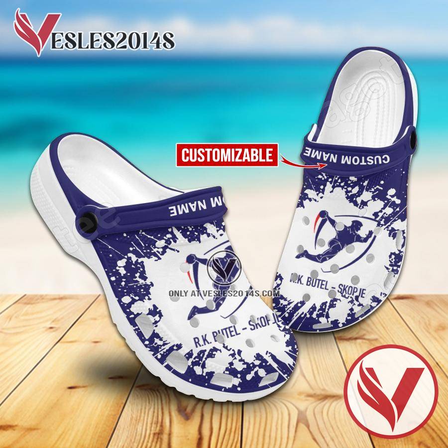 HC Butel Skopje Handball Logo Custom Crocs, Unique Footwear For Fans - Vesles2014S