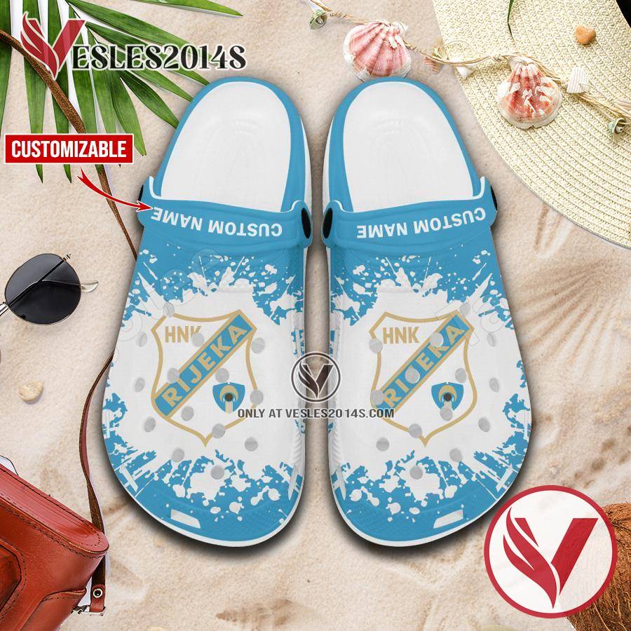 HNK Rijeka Crocs Shoes For Men And Women, Unique Clogs Shoes For Fans - Vesles2014S 1