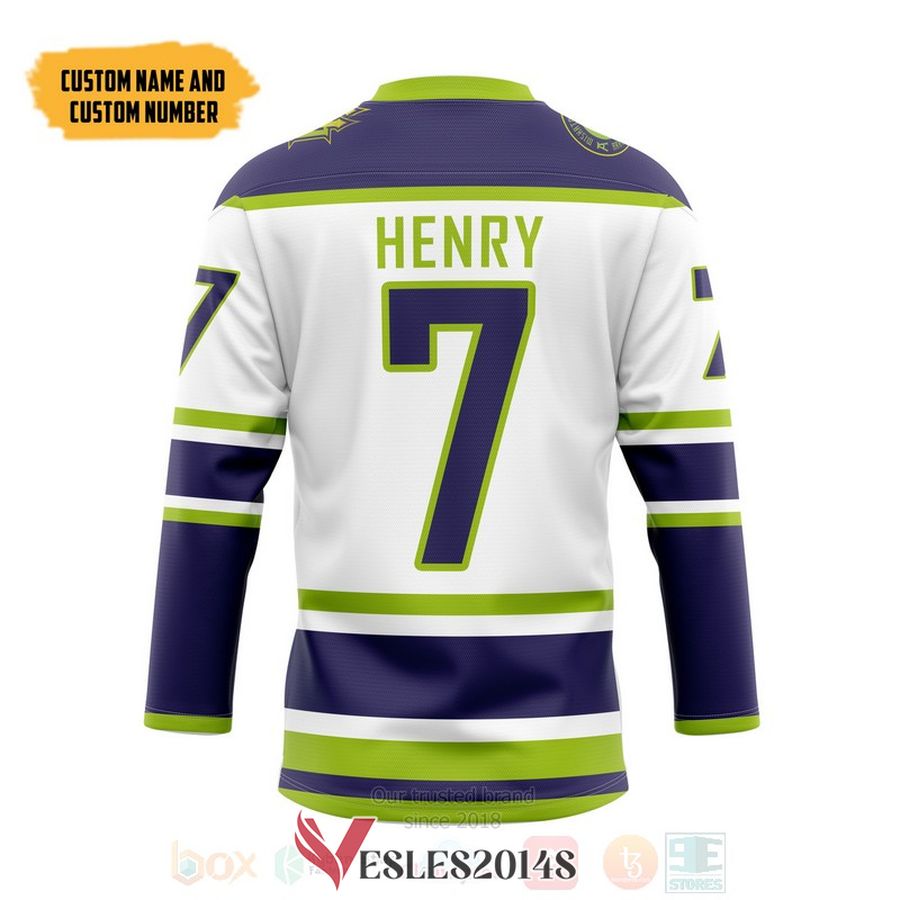 HP Lovecraft Cthulhu Miskatonic Personalized White Hockey Jersey, Trending Gifts For Fans - Vesles2014s 1