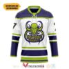 HP Lovecraft Cthulhu Miskatonic Personalized White Hockey Jersey, Trending Gifts For Fans - Vesles2014s