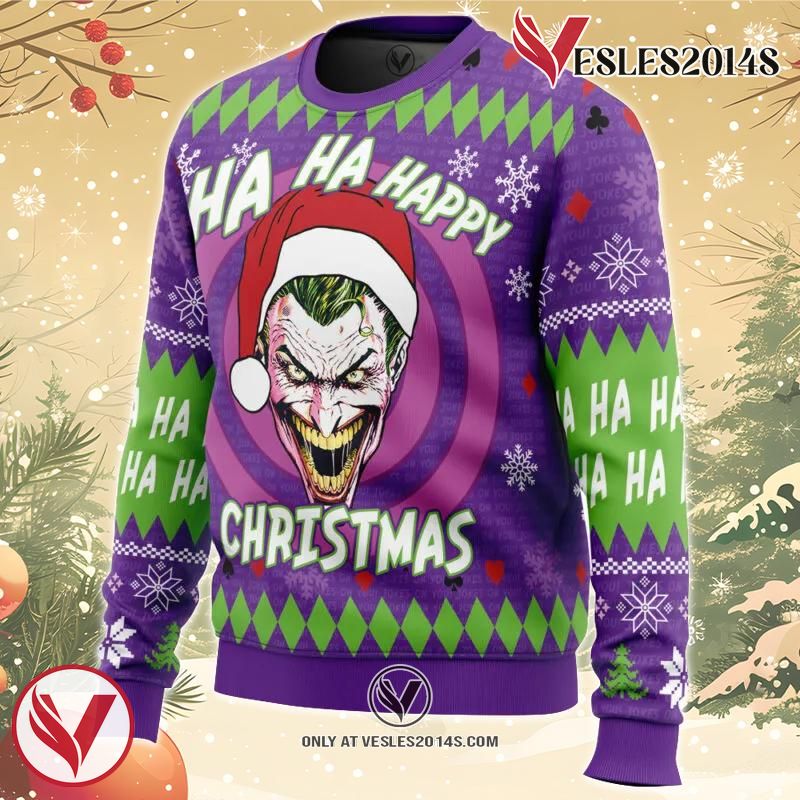 Ha ha ha happy Christmas Joker Christmas Sweater 1