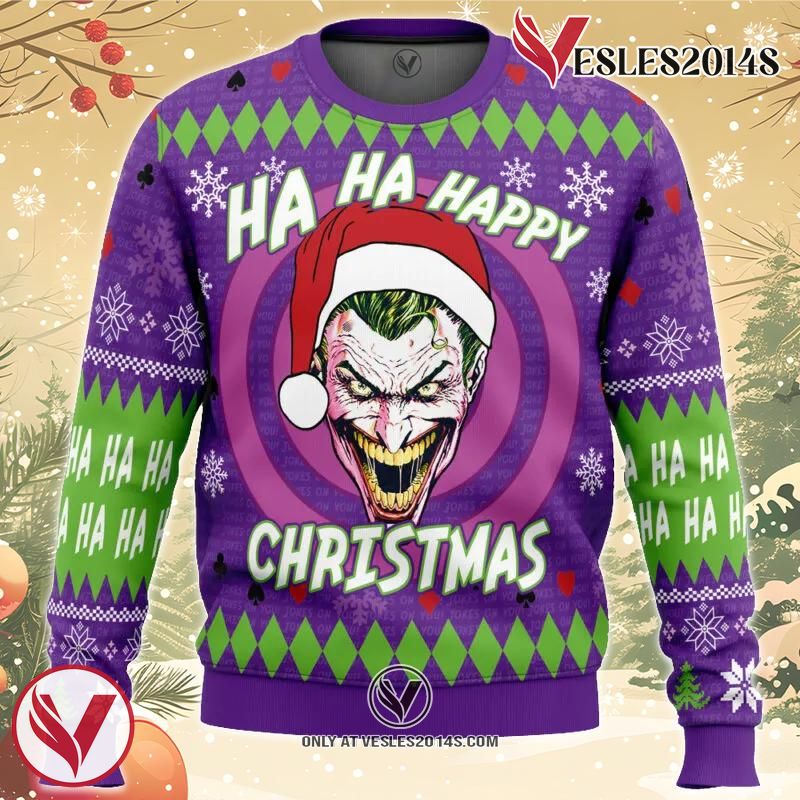 Ha ha ha happy Christmas Joker Christmas Sweater