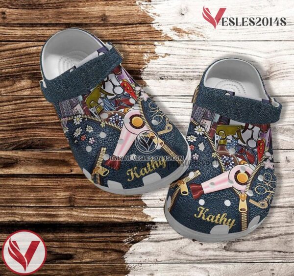 Hair Stylist Leather Navy Croc Shoes – Hair Hustler Shoes Croc Clogs Customize Gift Mother, Unique Gift From  Vesles2014S