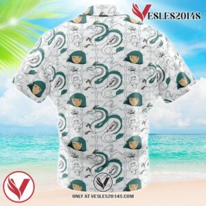 Haku Spirited Away Hawaiian Button Up Shirt, Perfect Gifts For Anime Lovers - Vesles2014S 1