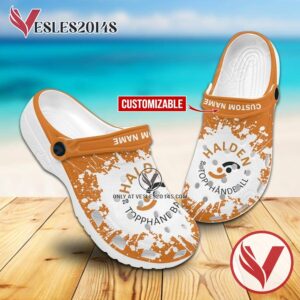 Halden Logo Handball Crocs, Unique Footwear For Fans - Vesles2014S