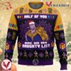 Half of You Are On The Naughty List Thanos Marvel Ugly Christmas Sweater, Unique Christmas Gift For Fans - Vesles2014S