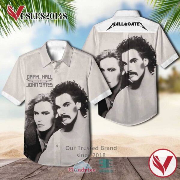 Hall & Oates grey Album Hawaiian Shirt, Best Gift For Music Lovers Vesles2014S