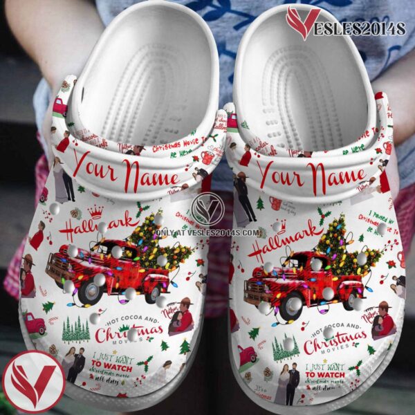 Hallmark Channel Christmas Movie Crocs Crocband Clogs Shoes Comfortable For Men Women and Kids Style 1 - Vesles2014S