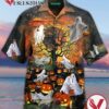 Halloween Ghost Party Full Printing Hawaiian Shirt Funny Hawaiian Beach Gift Casual Shirt Vesles2014S