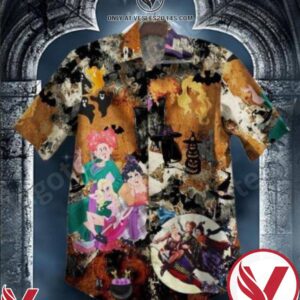 Halloween Hocus Pocus Painting Art Hawaiian Shirt, Unique Gifts For Friends - Vesles2014S 1
