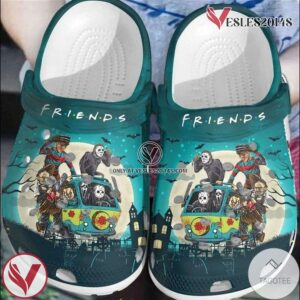 Halloween Horror Movie Characters Friends On Van Crocband Clogs - Vesles2014S