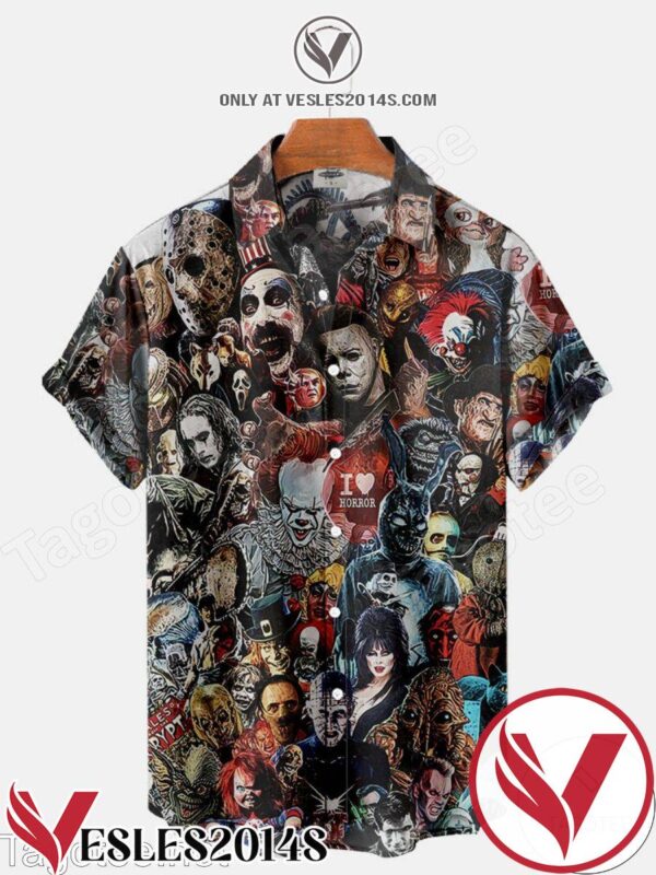 Halloween Movie I Love Horror Halloween Hawaiian Shirt, Unique Gifts For Friends - Vesles2014S 1