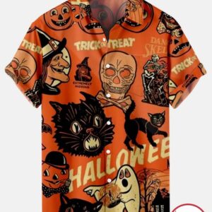 Halloween Party Casual Holiday Hawaiian Shirt, Best Gifts For Summer Vesles2014S