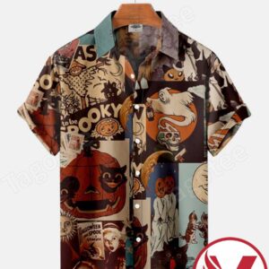 Halloween Pattern Halloween Hawaiian Shirt, Unique Gifts For Friends - Vesles2014S 1