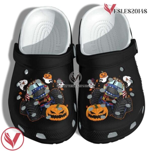 Halloween Pumpkin Monsters Truck Crocband Clogs Shoes, Unique Gift From  Vesles2014S